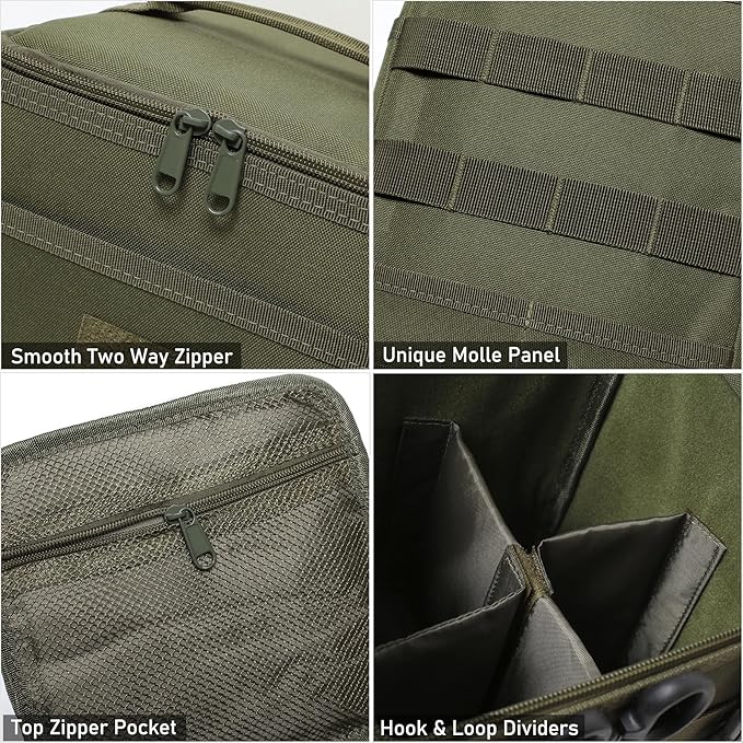 Tactical Camping Storage Bag 7L Utility Tote Bag Trunk Organizer (Black)