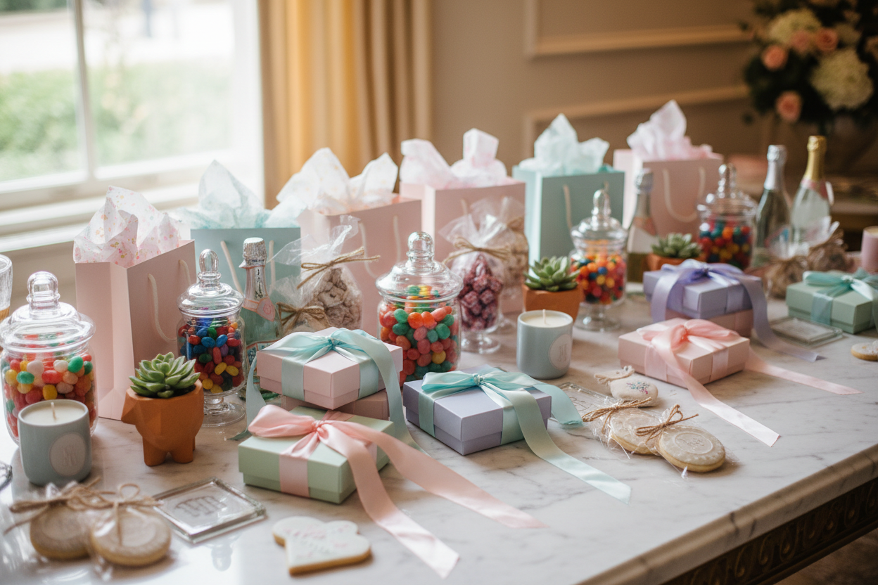 Party Favors & Gifts: Small surprises, goodies, and keepsakes that leave a lasting impression. (make it real photo)